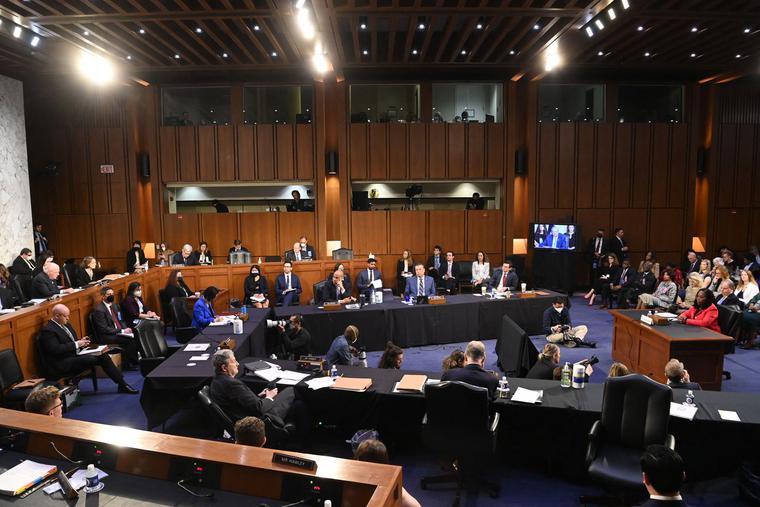 Photo of Jackson confirmation hearing